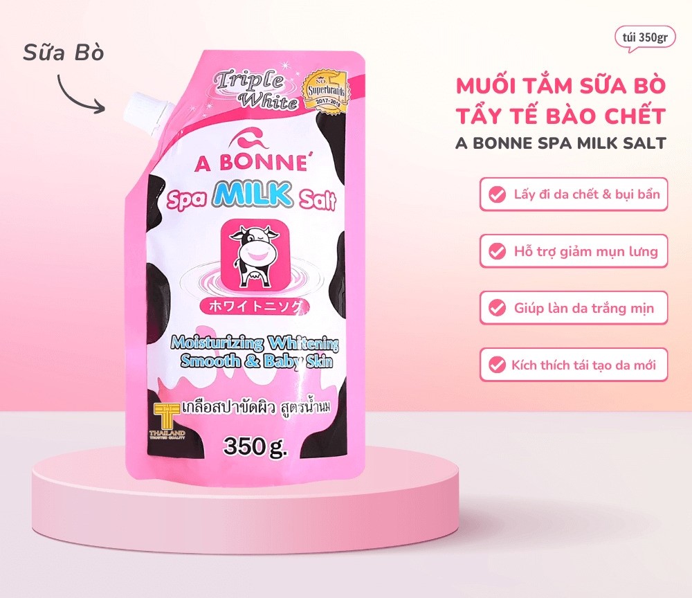 Muối tắm tẩy tế bào chết A Bonne Spa 350g Thái Lan-Muối Bò