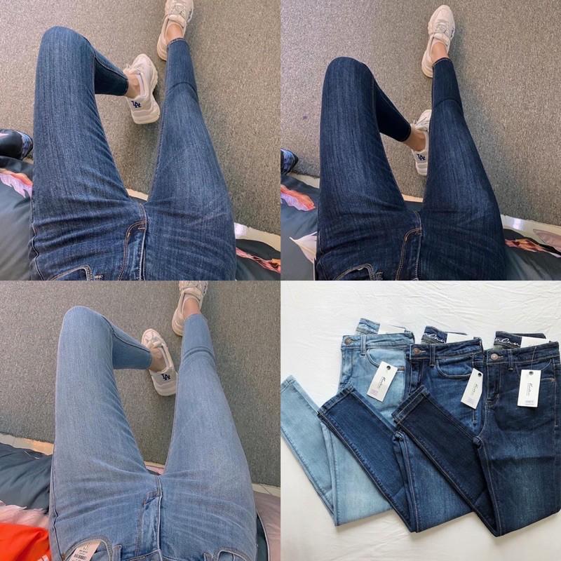 Quần Jeans Skinny 9 tấc trơn Kancan Xuất Xịn