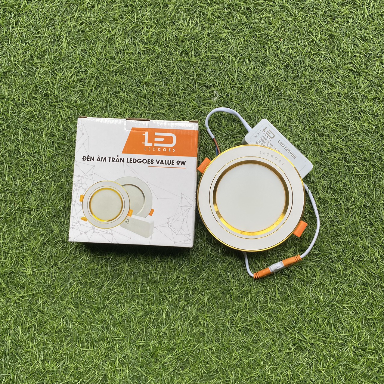 Đèn Led Âm Trần 9W LEDGOES Downlight Value Thiết kế sang trọng, Lỗ khoét Phi 90