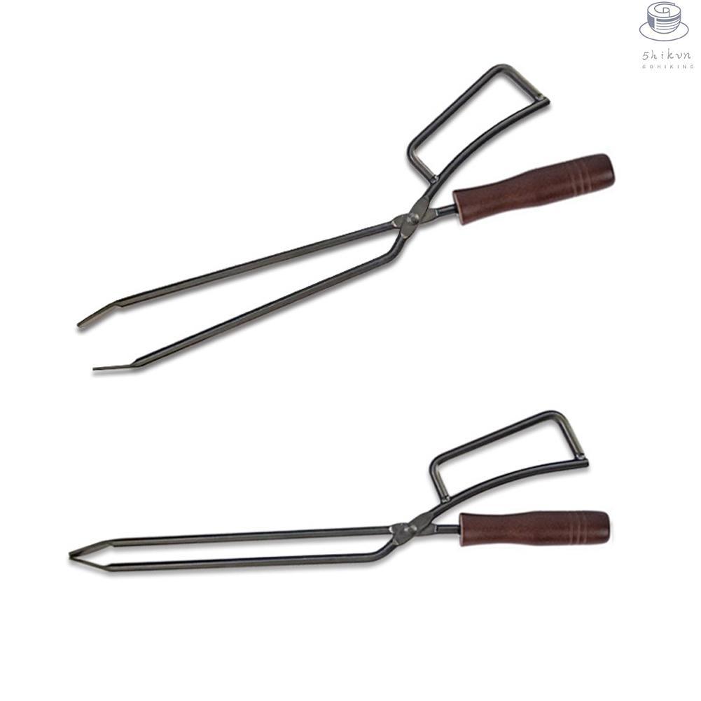 Thickened Firewood Tong Practical Charcoal Clamp Outdoor BBQ Barbecue Labor Saving Charcoal Clip for Picnic Camping