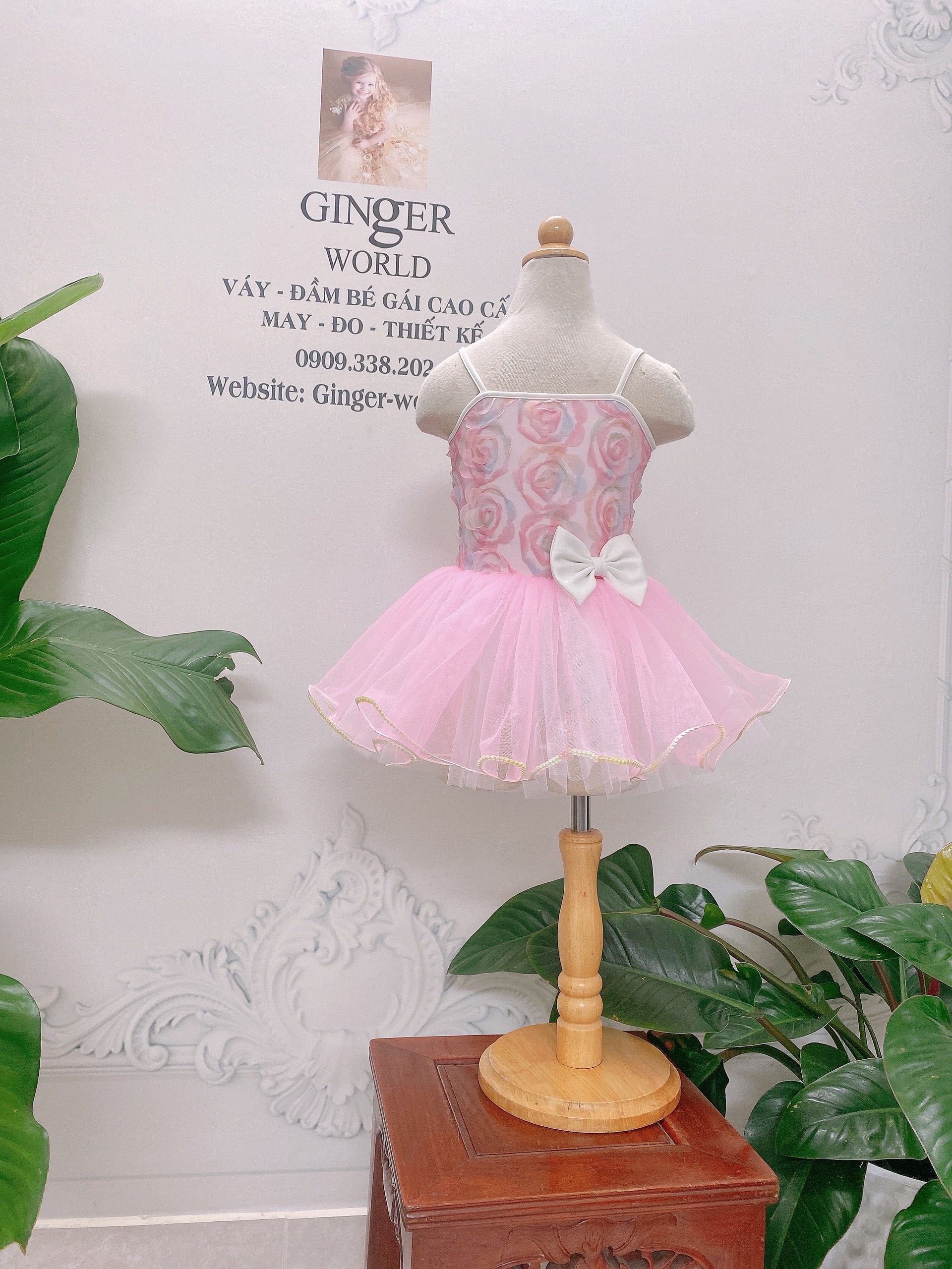 Đầm múa ballet bé gái PD374 Ginger world