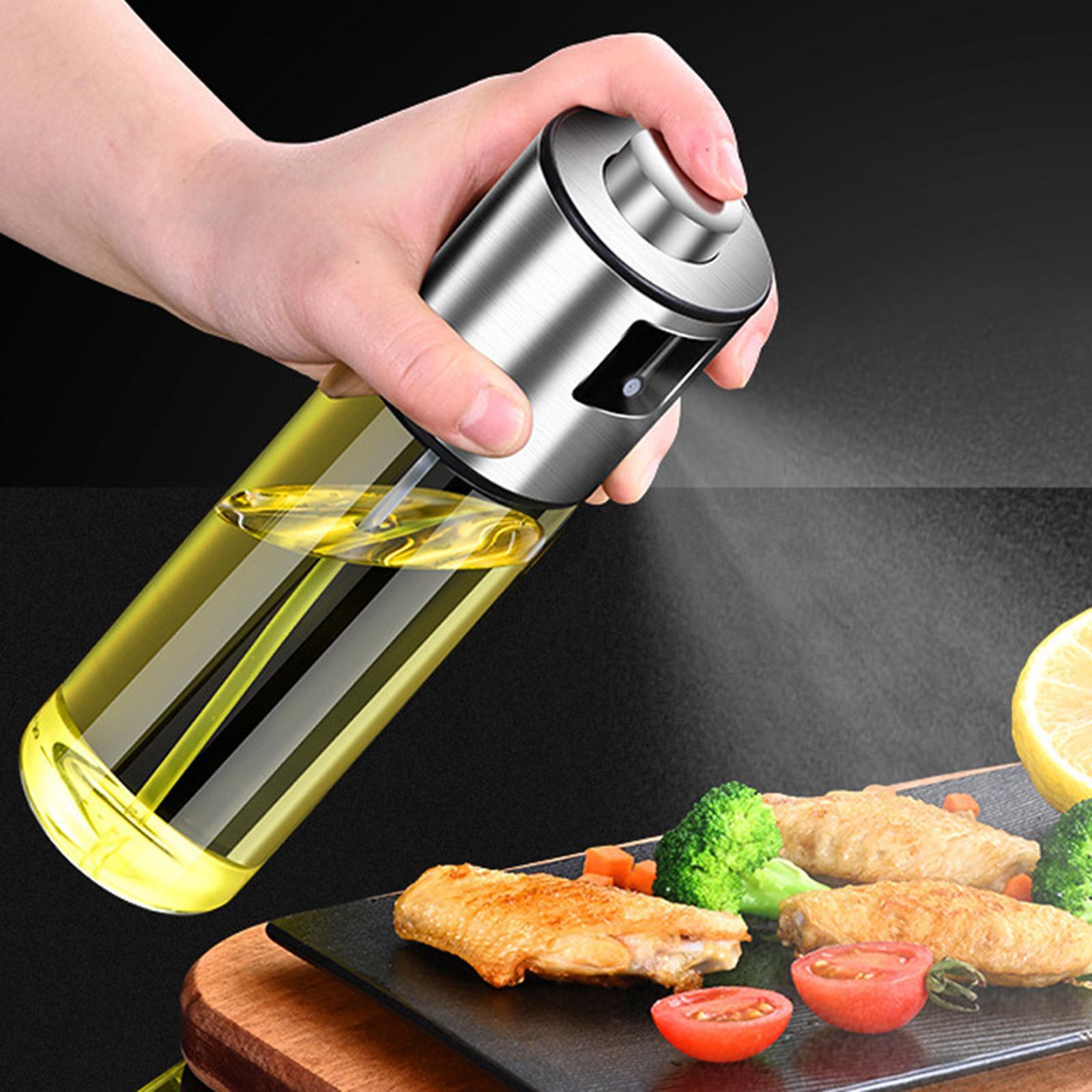 350ml Oil Sprayer Bottle Stainless Steel for Barbecue Roasting Cooking Tool