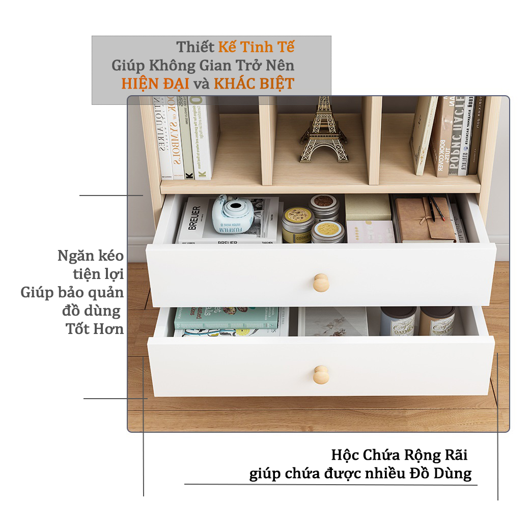 Tủ Kệ Sách Đứng Thông Minh KBT36 SPEVI - Chất Liệu Gỗ MDF Và HMR Chống Ẩm Cực Tốt Hàng Cao Cấp, Với Công Dụng Đa Năng Vừa Để Lưu Trữ Sách Vở Vừa Để Trang Trí Cho Ngôi Nhà Bạn (Màu Xanh)