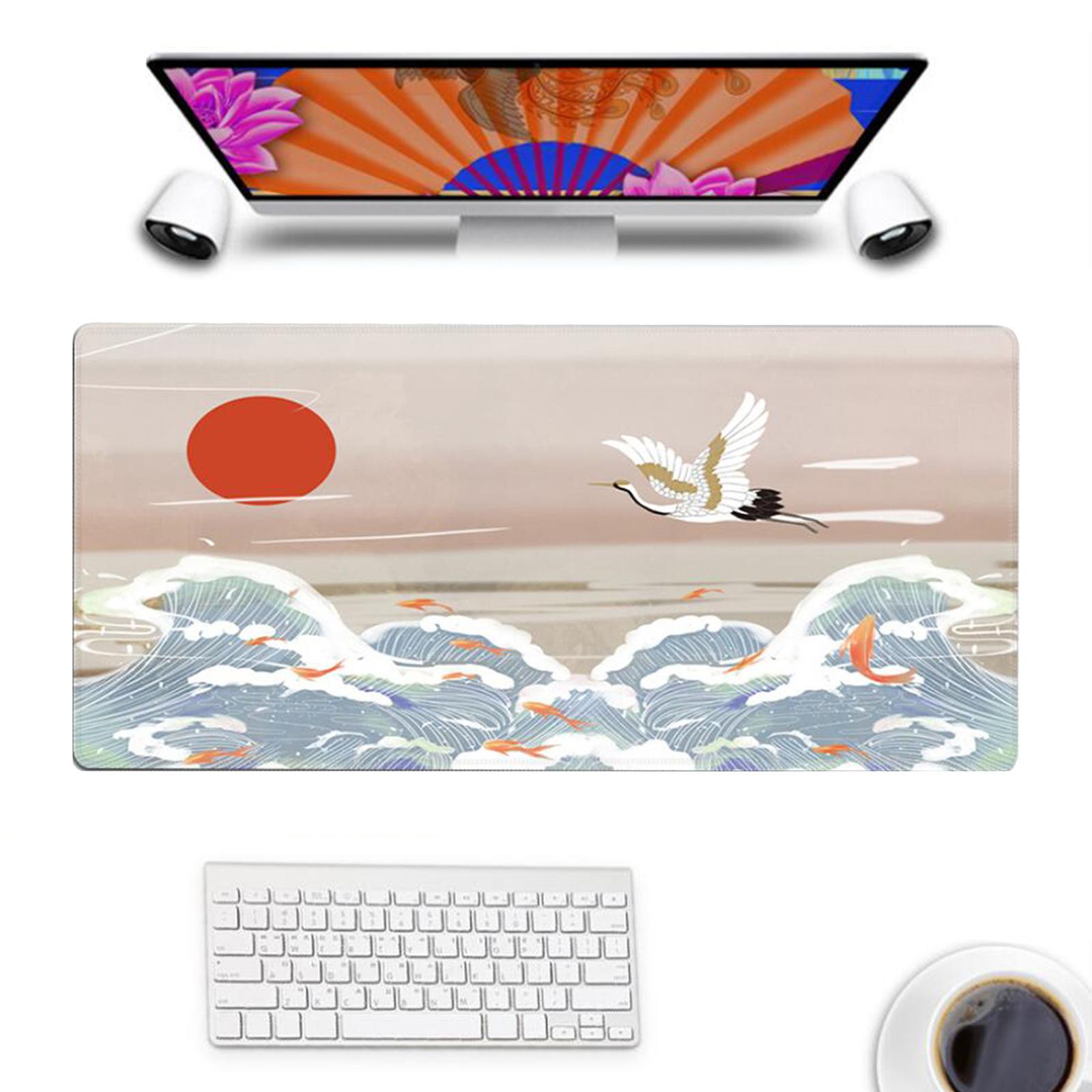 Classical Retro Chinese Style 90x40cm Large Mouse Pad Keyboard Mat A