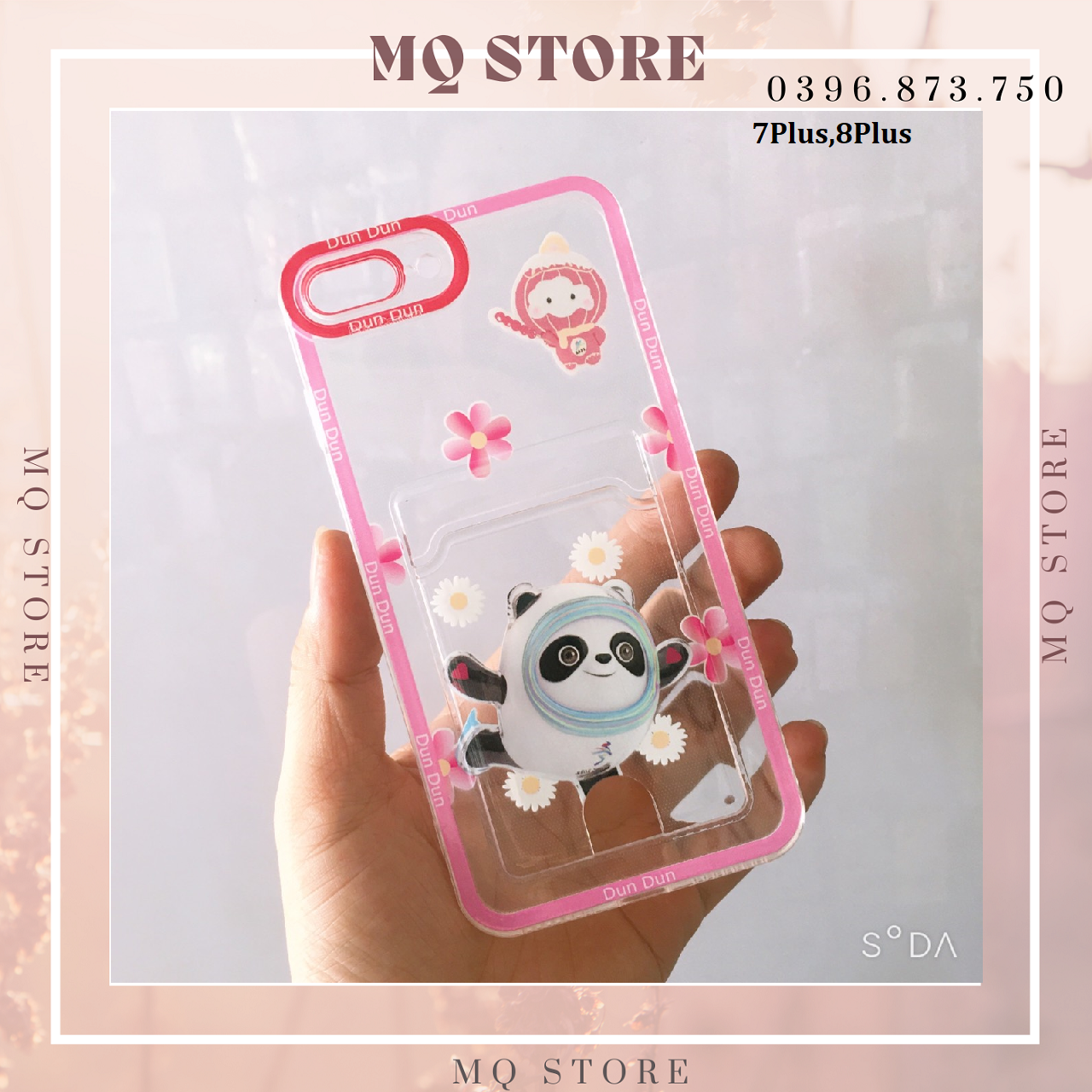 Ốp lưng dẻo hình viền camera màu có khay nhét thẻ dành cho iPhone 7Plus,8Plus