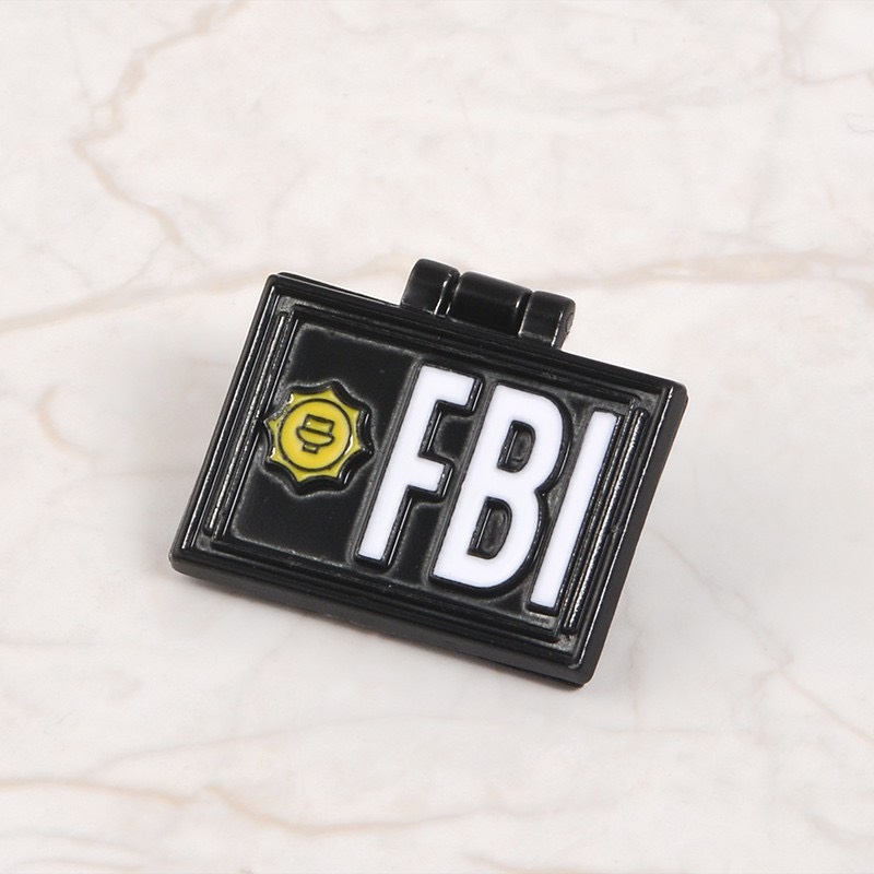 Huy Hiệu (Ghim) Cài Áo Hình Simpson FBI Ngộ Nghĩnh