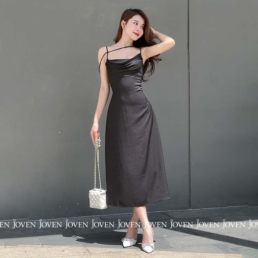 Đầm 2 dây cổ đổ Joven