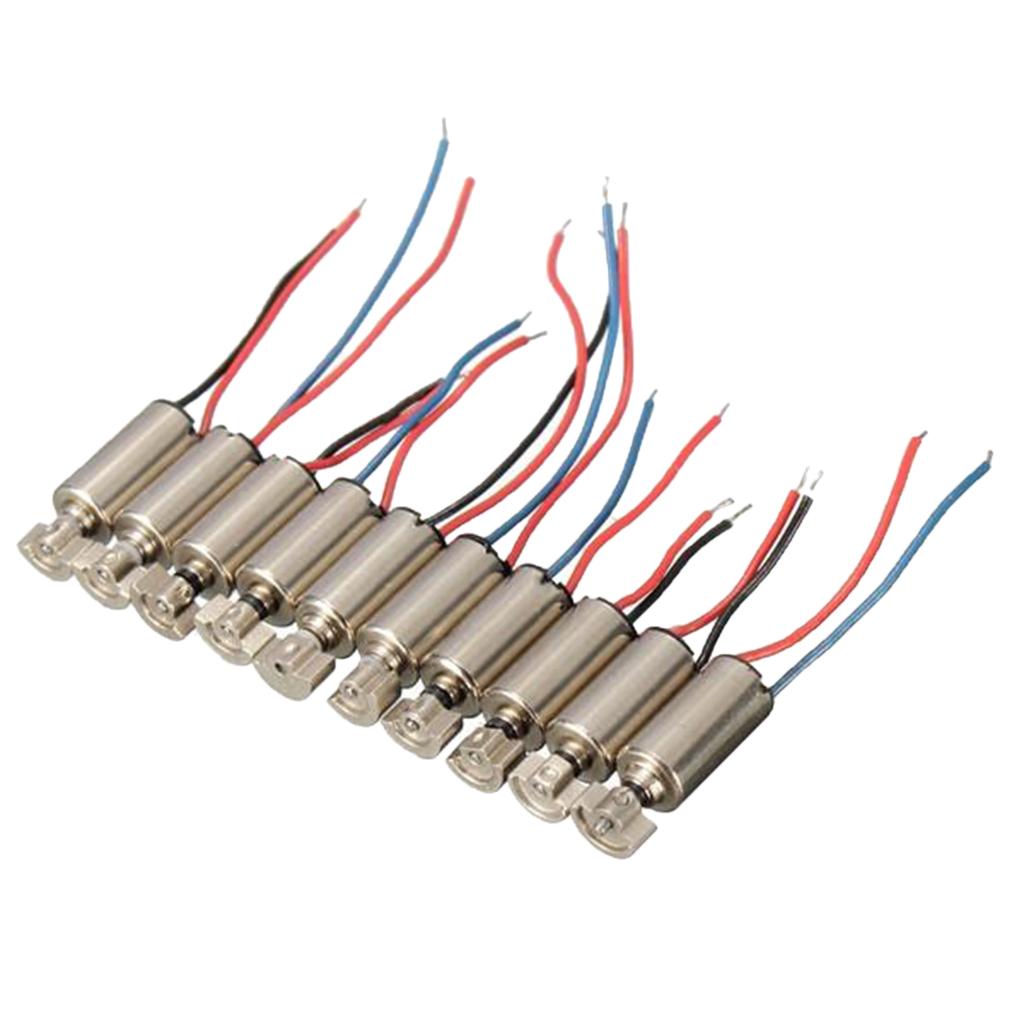 10 Chiếc 4x8mm Micro Coreless Cao Tốc Độ Động Cơ DC 1.5-3V Động Cơ Dài 8mm