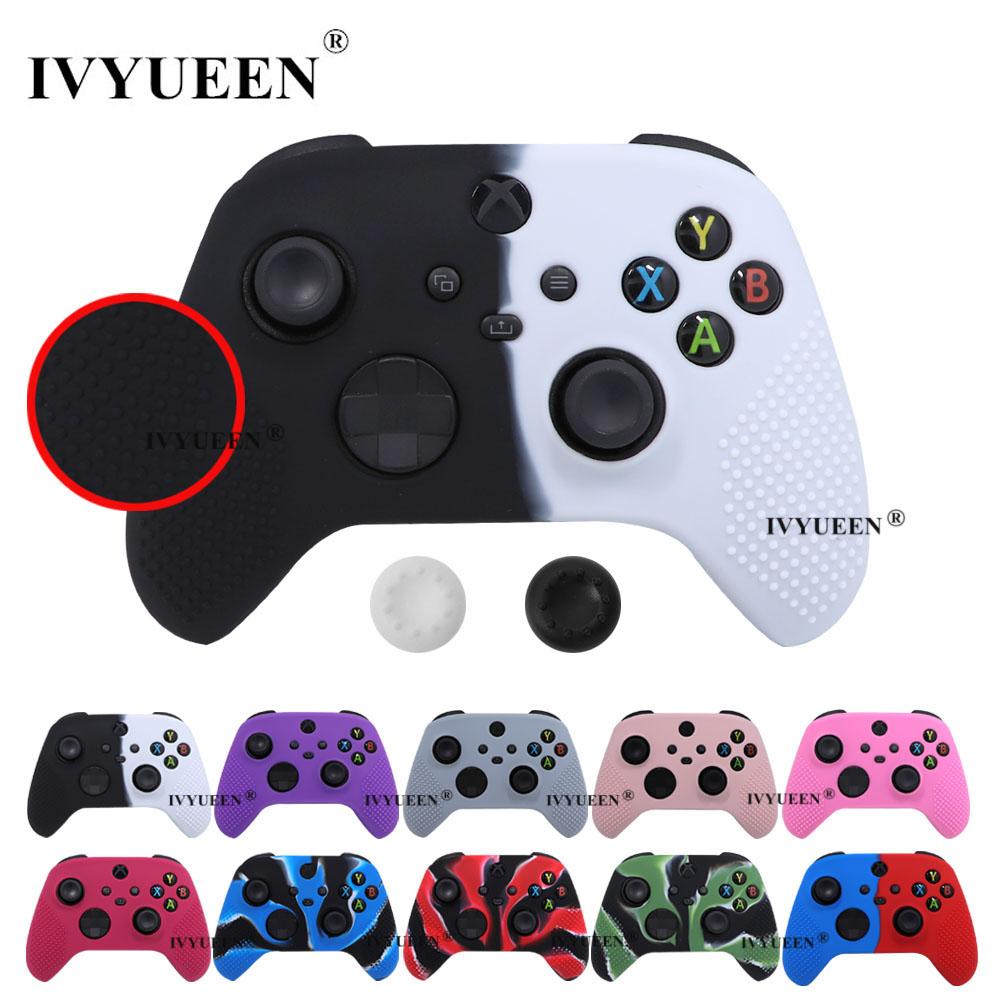 Lớp da bảo vệ mềm chống trượt IVYUEEN cho Bộ điều khiển lõi XBox X S Core Vỏ silicon Grip Gamepad Mix Color Vỏ bảo vệ Màu sắc: Đen