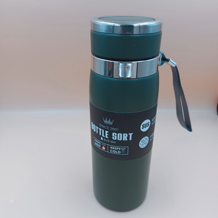 Bình Giữ Nhiệt Inox BOTTLE SPORT Dung Tích 800ml Có Nắp Lọc Trà Lõi Thép Chống Gỉ Cao Cấp