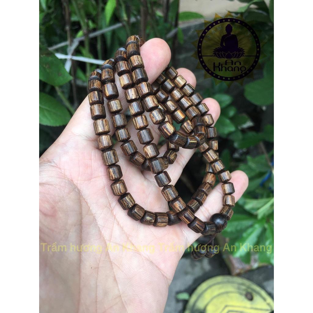 Vòng tay 108 hạt trầm sánh chìm kiểu lu thống
