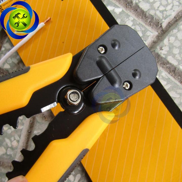 Kìm tuốt dây điện Tolsen 38048 đen vàng