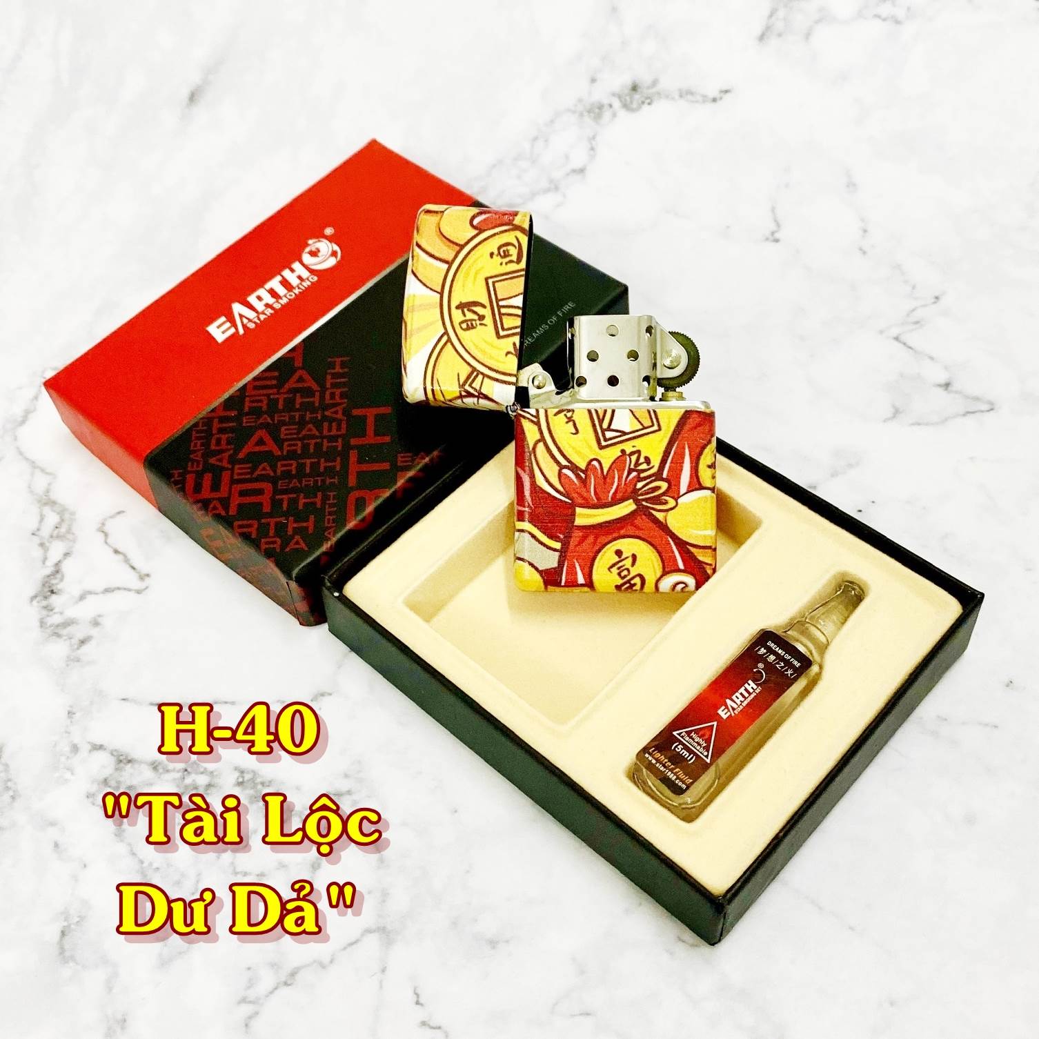 Hột Quẹt Bật Lửa phiên bản nhật hình mèo may mắn "Tài Lộc Dư Dả" H40