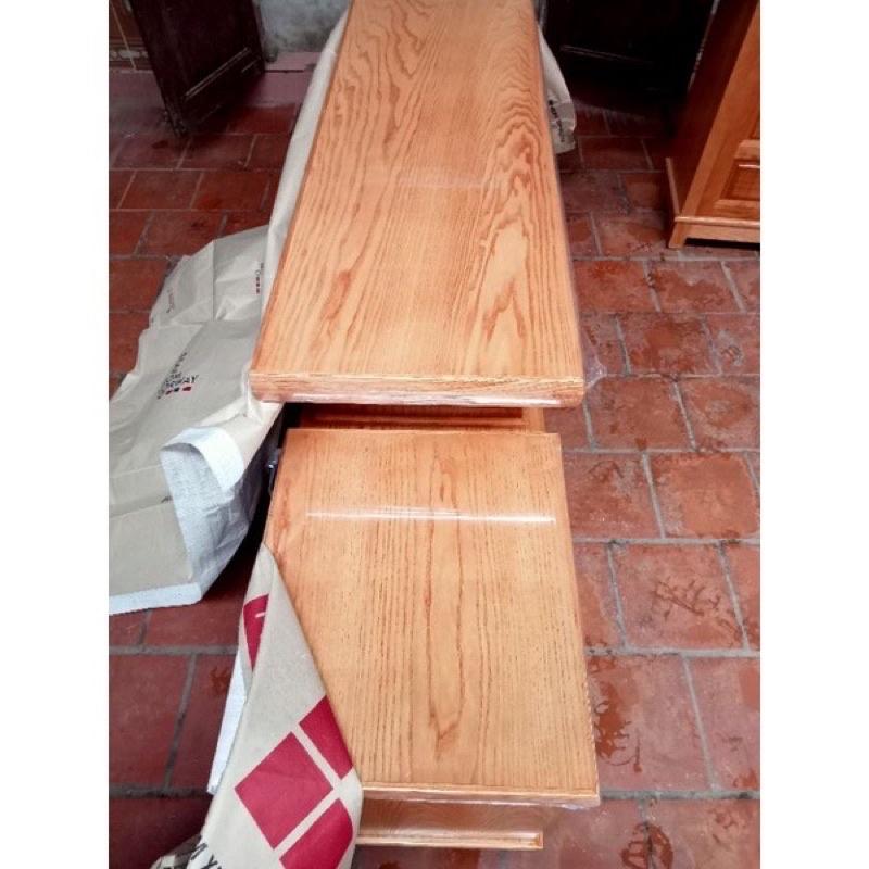 Kệ gỗ sồi sơn có 2 màu