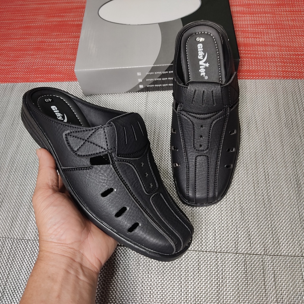 Giày lười nam, giày sục không gót dành cho người trung niên size từ 38 đên 43 khâu đế chắc chắn