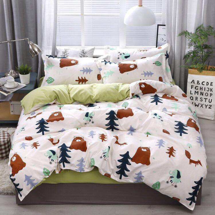 Bộ vỏ chăn ga gối cotton poly - PL31