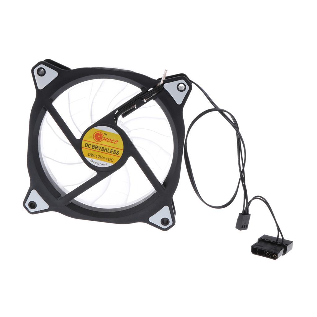 120mm Colors LED  Light 3Pin/4Pin PC Computer Fan Case Cooling Fan