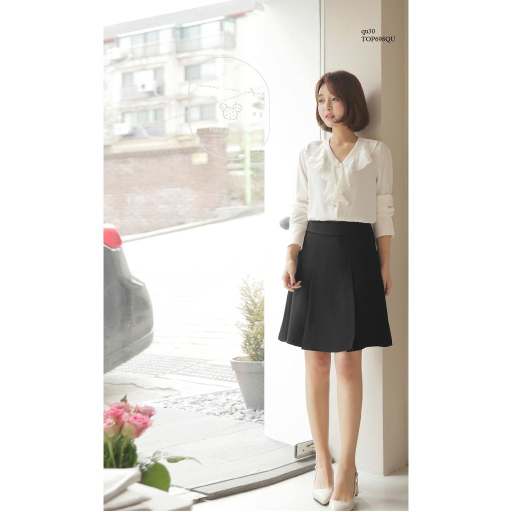 TOP615 ÁO SƠ MI NỮ NHÚN BÈO