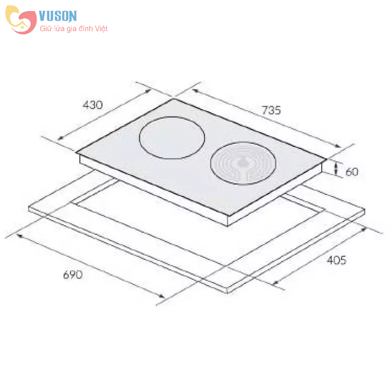 Bếp từ kết hợp hồng ngoại Eurosun EU-TE226Pro - Hàng chính hãng