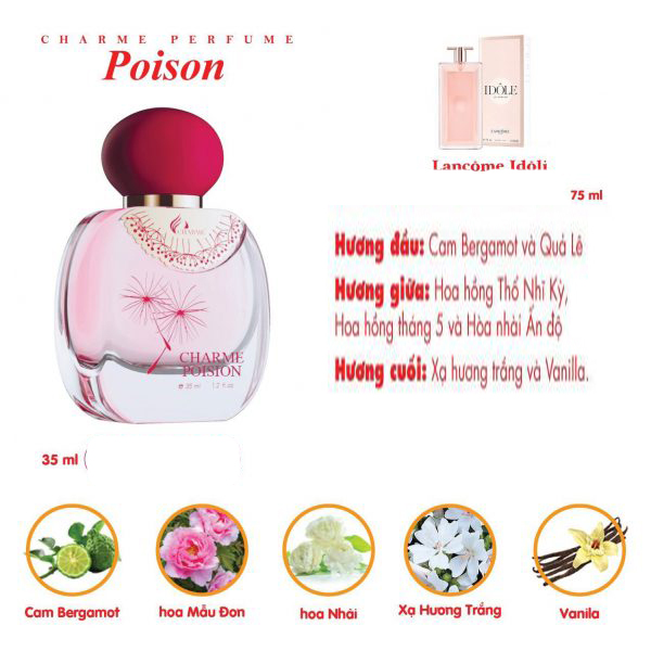 Nước hoa nữ Charme Poison 35ml