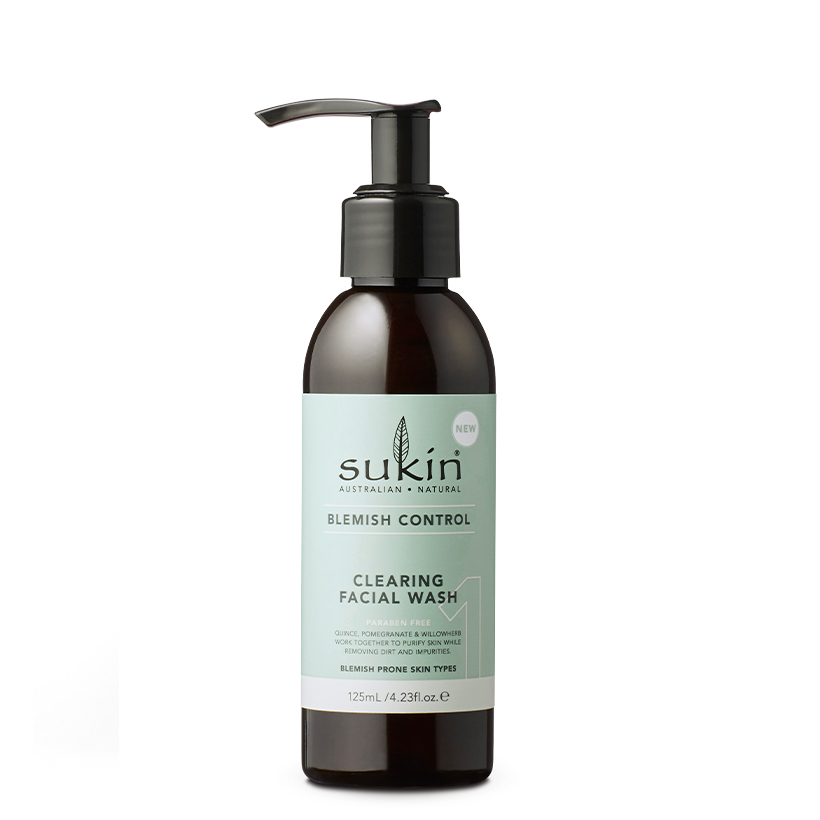 Gel Rửa Mặt Sạch Da Dành Cho Da Mụn Sukin Blemish Control Clearing Facial Wash 125ml