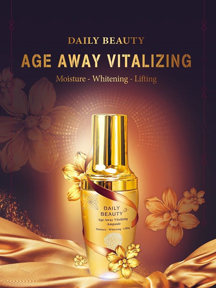 Serum cao cấp Daily Beauty Age Away Vitalizing Ampoule R&amp;B Việt Nam Đánh Thức Thanh Xuân, Trẻ Hóa Làn Da, mờ nhăn, tái tạo phục hồi 30ml