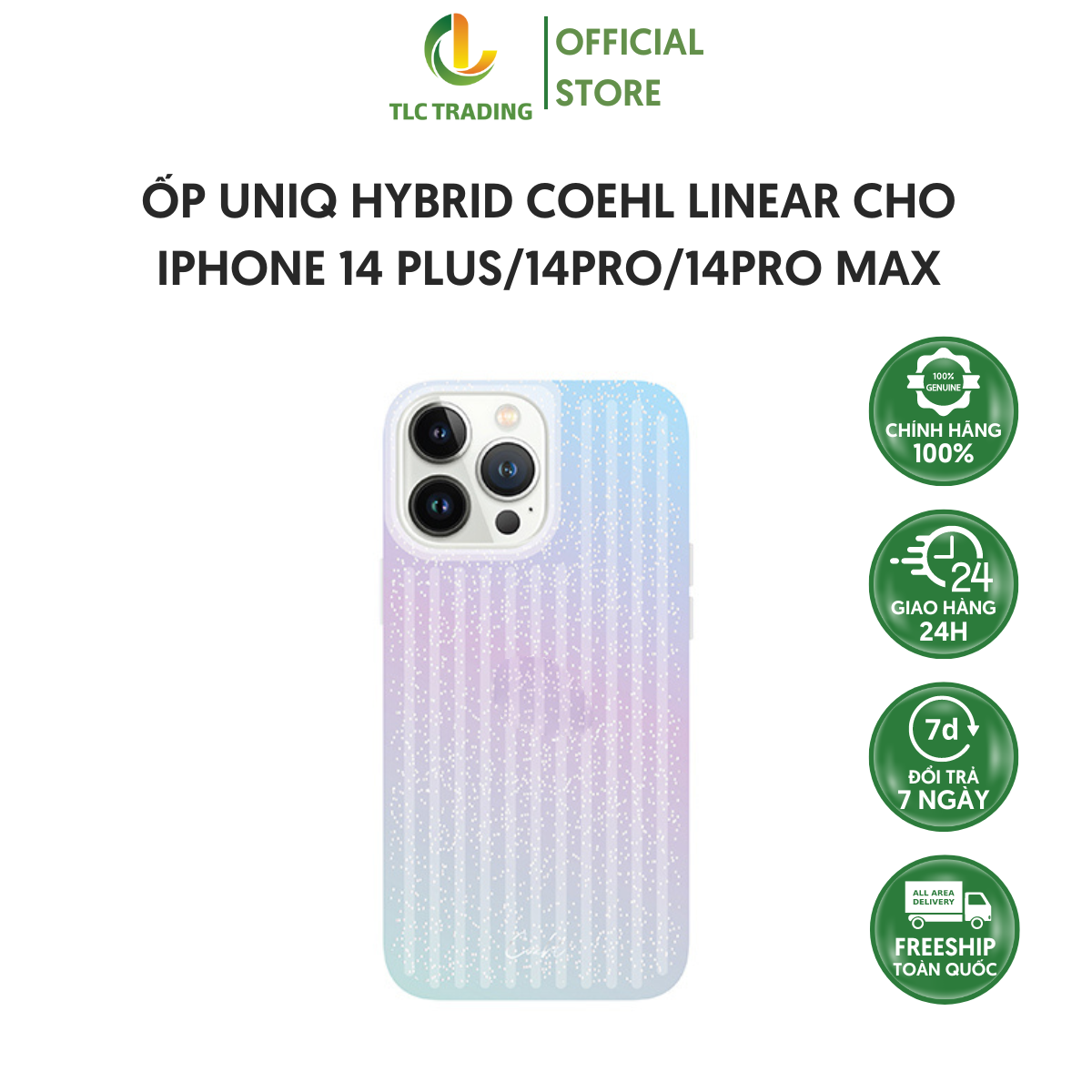 Ốp UNIQ Hybrid Coehl Linear dành cho iPhone 14/ 14 Pro/ 14 Plus/ 14 Pro Max Hàng chính hãng