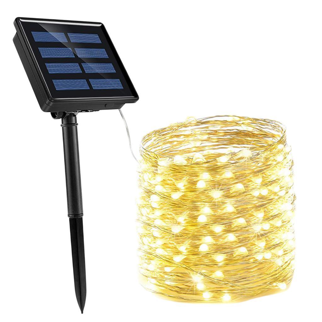 Solar Powered  100/200 LED  Fairy 10 Meters Waterproof