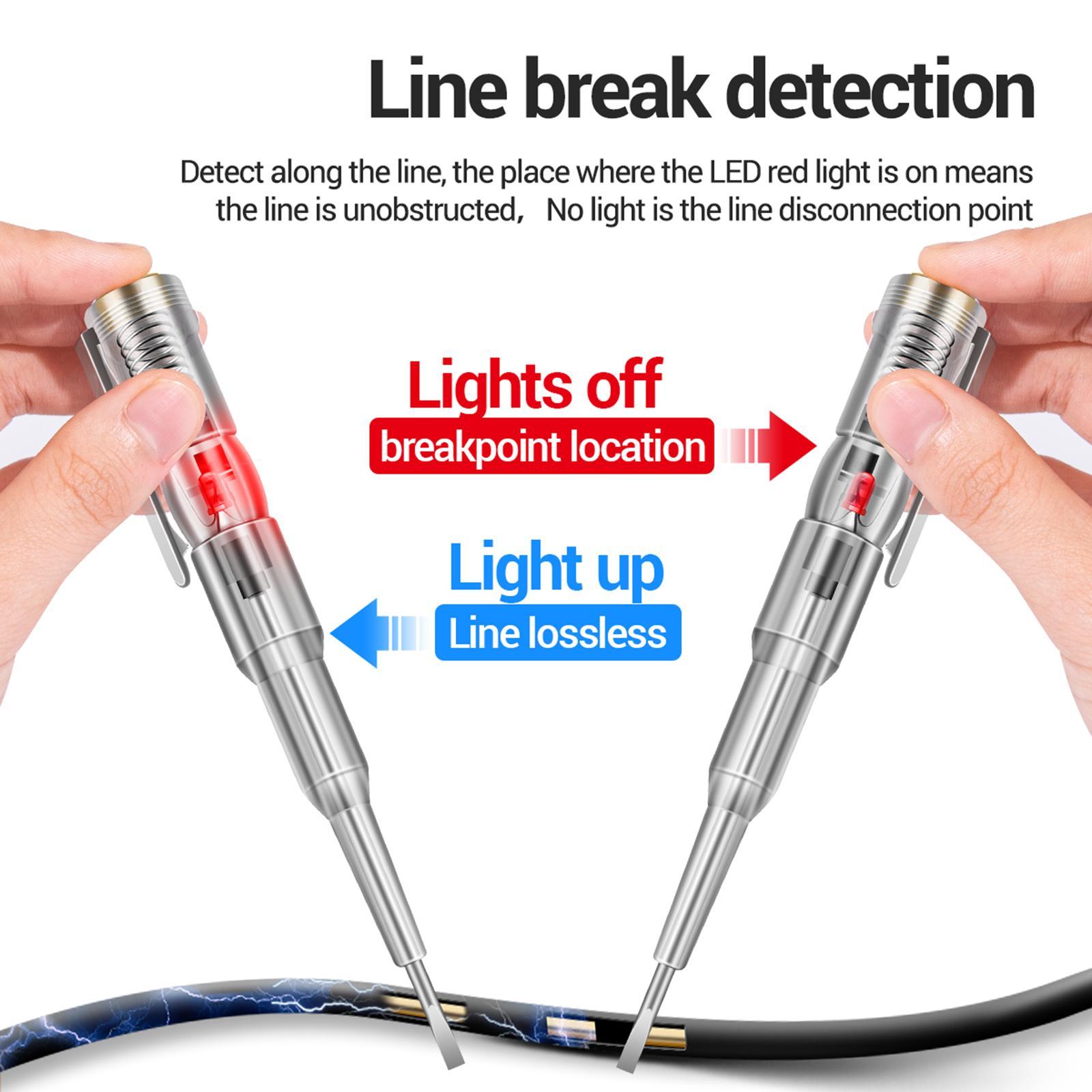 Voltage Tester Pen Electric Tester Pen for Zero Live Wire Test Power Cable Testing