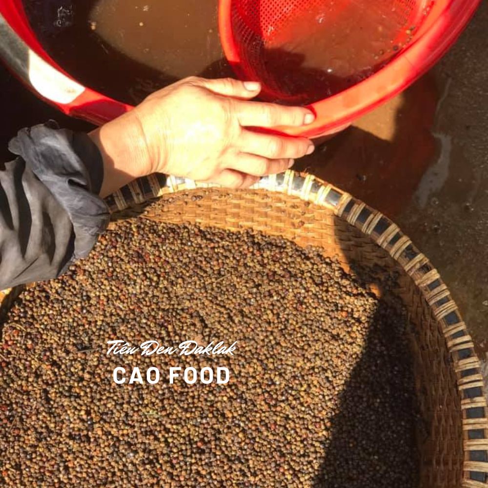 Tiêu đen Đaklak CAO Food từ hạt tiêu được nuôi trồng xen canh cây cà phê - cam kết tiêu sạch tự nhiên