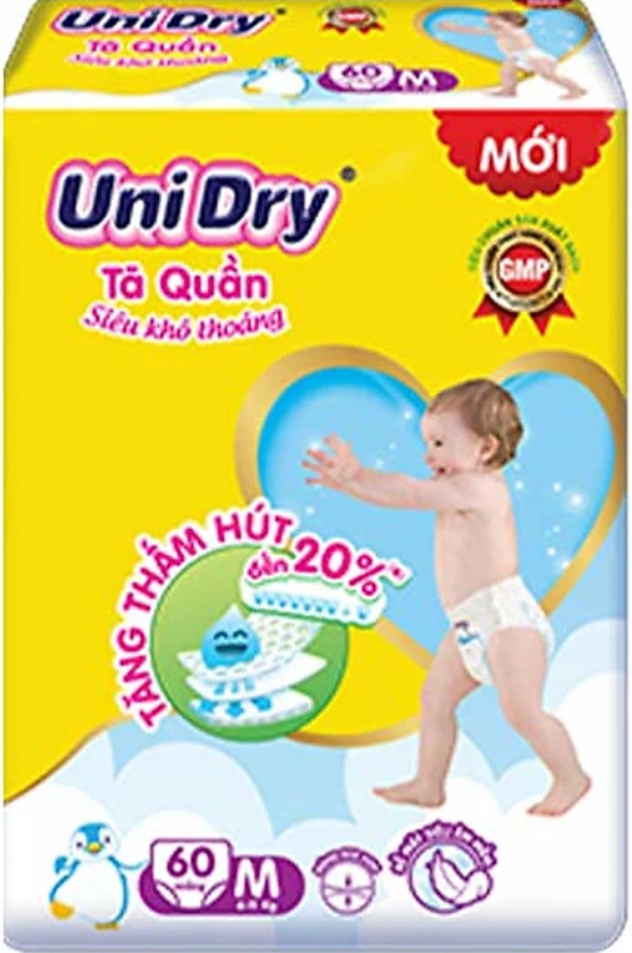 Tã quần Unidry M60 Siêu Khô Thoáng - Date luôn mới