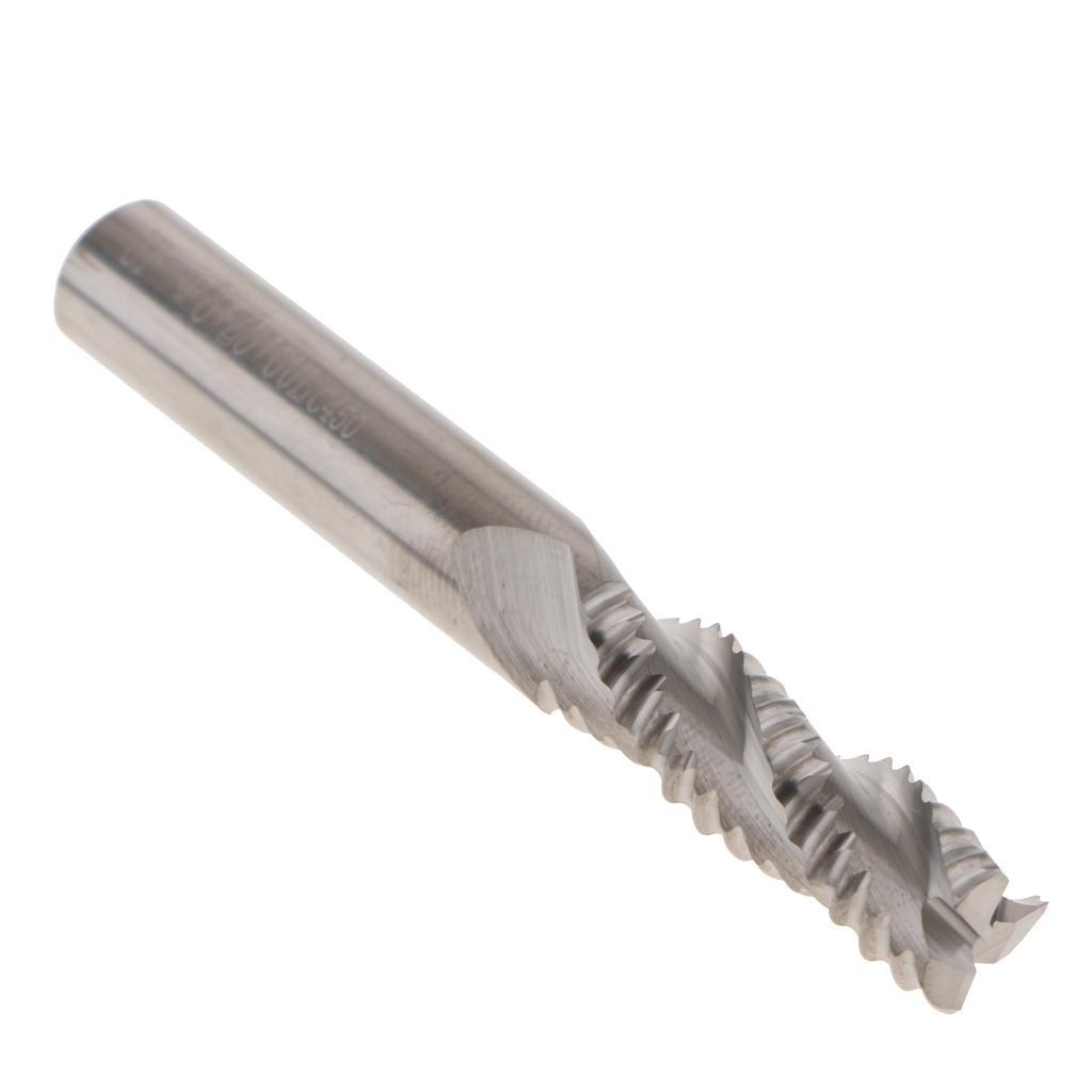OZO-C450 8mm Titanium Coat Carbide 3-Flute End Mill Engraving Bits CNC Rotary Burrs Set Tool PCB Mould Plastic Fiber Carbon Fiber Hardwood