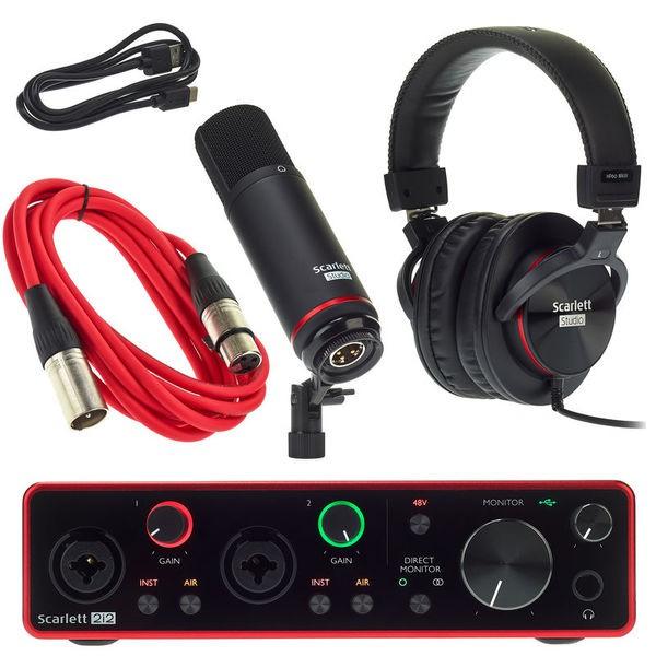 Thiết bị thu âm Focusrite Scarlett 2i2 Studio Gen 3 Sound Card Âm Thanh - USB Audio Interface(Focus 3rd Generation-Gen3