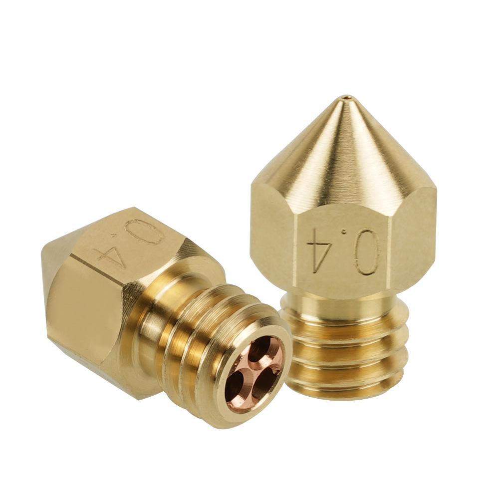 Nốt CHT mới nhất E3D V6/MK8 V6 PTFE Brass Verzzles 0,2/0,3/0,4/0,6mm Máy đùn dòng chảy cao cho máy in 3D 1,75mm Ender 3