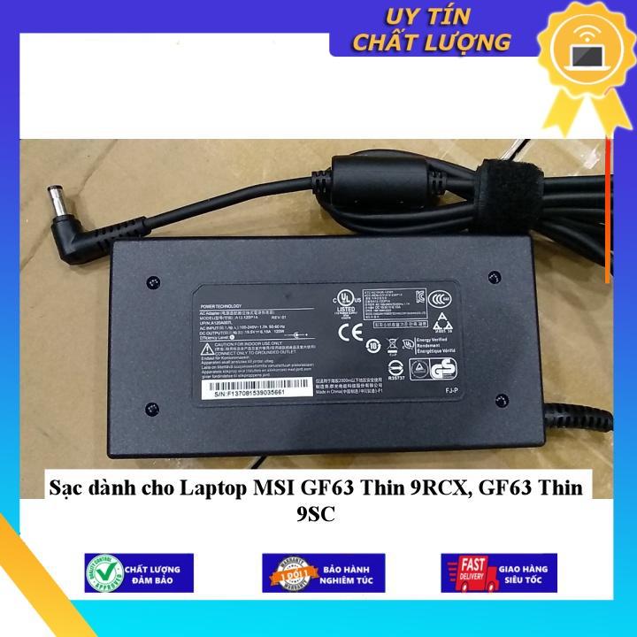 Sạc dùng cho Laptop MSI GF63 Thin 9RCX GF63 Thin 9SC - Hàng Nhập Khẩu New Seal