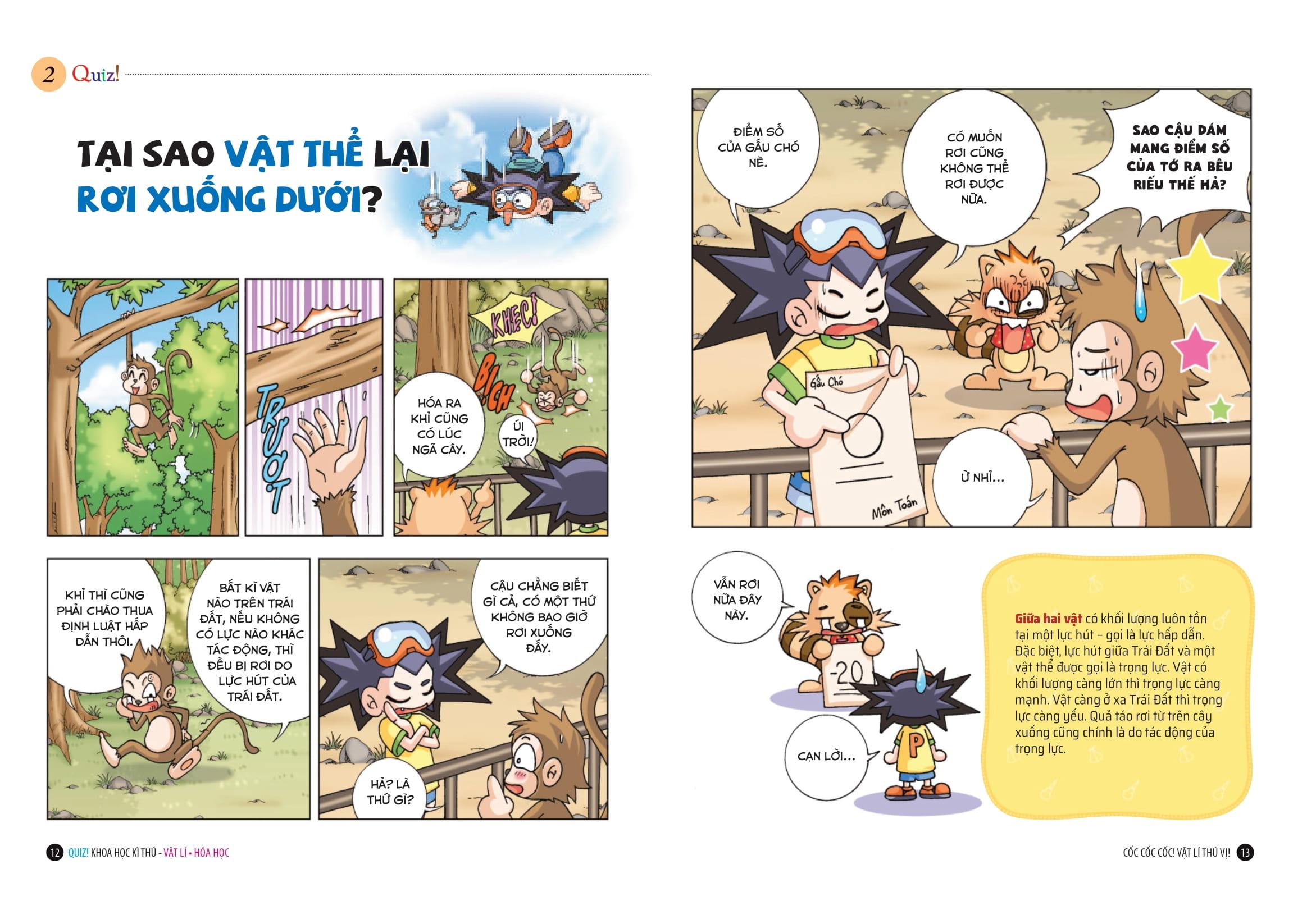 Sách - Quiz! Khoa Học Kì Thú - Vật Lí-Hóa Học