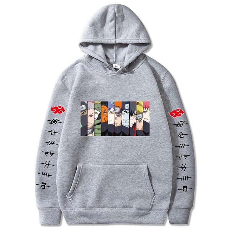 Áo Hoodie Anime Nhật Bản Akatsuki Áo in hình Sasuke