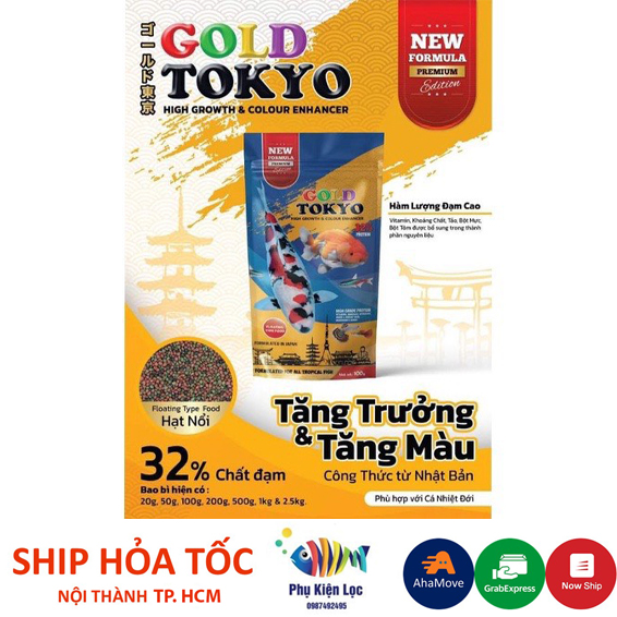 Thức ăn cho cá cảnh gold tokyo túi 1kg
