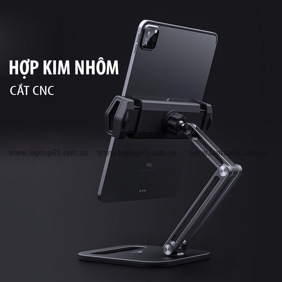 Giá Cố Định Máy Tính Bảng Xoay 360 Hợp Kim Nhôm Cao Cấp