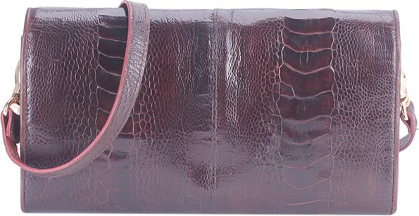 Túi Đeo Da Đà Điểu VIP Huy Hoàng HT6411 (19 x 10.5 cm) - Nâu Đất