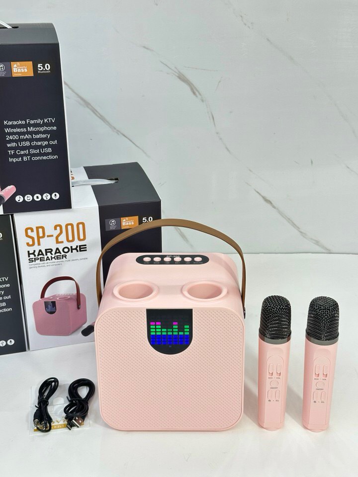 Loa Hát Karaoke SP 200 - kèm 2 Micro không dây bảo hành 12 tháng