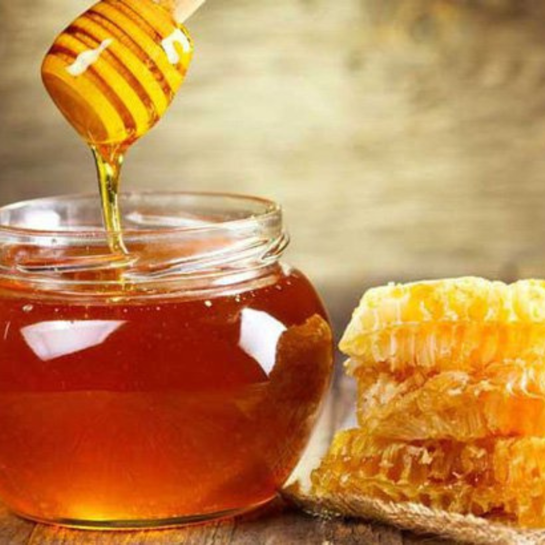 Mật ong chai thủy tinh con ong 350ml [100% NGUYÊN CHẤT HOA NHÃN]