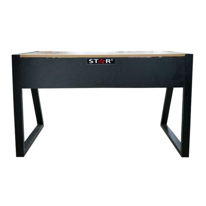 Bàn Gaming STAR Tứ Giác Mặt Gỗ (120x75x60) (Chân Đen)