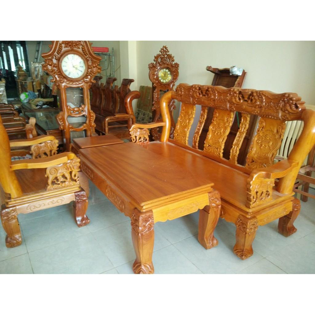 Bộ bàn ghế minh quốc voi gỗ gõ đỏ