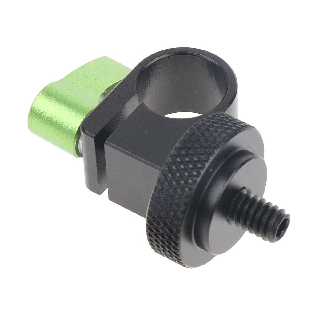 15mm Rail Single Rod Clamp 1/4 "screw for DSLR Camera Shoulder Rig System