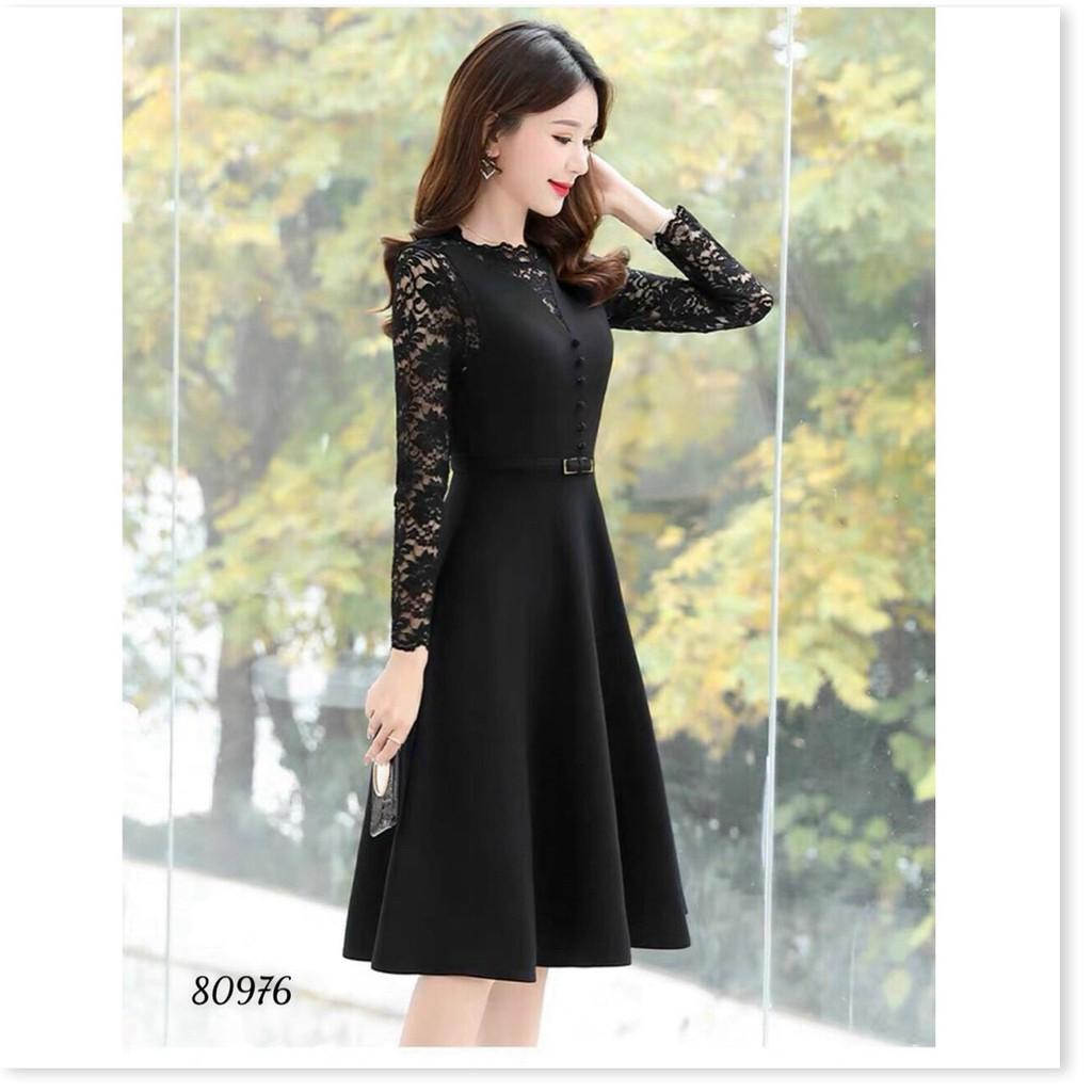 ĐẦM UMI PHỐI REN KÈM NỊT SIÊU ĐẸP TÔN DÁNG CHO CHỊ EM THỜI TRANG MỚI NHẤT HIỆN NAY