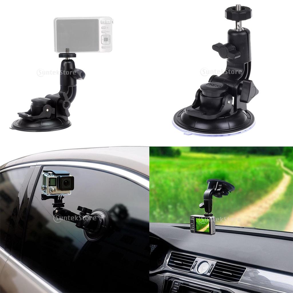 9cm Diameter Multi-Purpose Suction Cup Car Holder for Gopro 1/4 Screw Camera