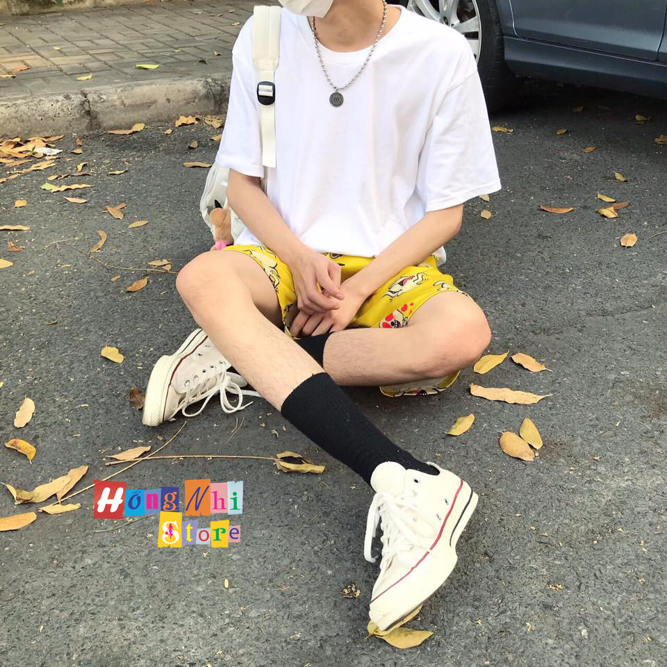 Quần Short Cartoon Unisex Hình Con Chó - Quần Đùi Hoạt Hình Siêu Cute - MM