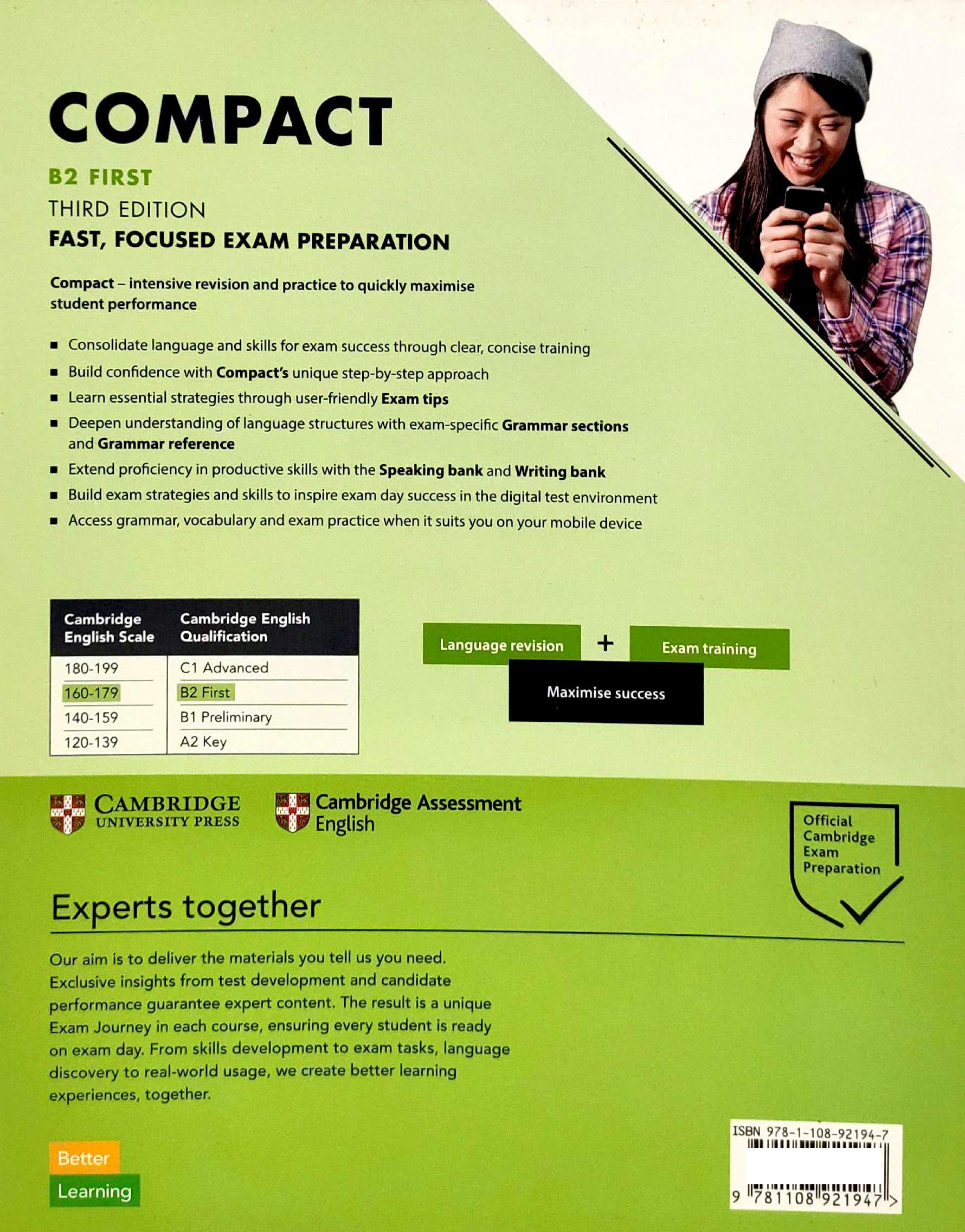 Sách ngoại văn: Compact B2 First - Workbook With Answers With Audio (3rd Edition)