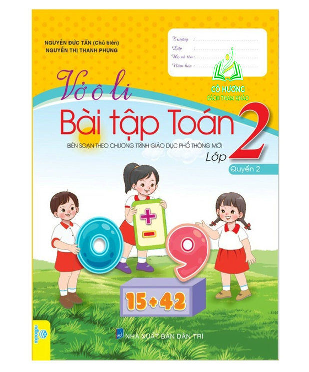 Sách - Combo 2 cuốn Vở Ô Li Bài Tập Toán 2